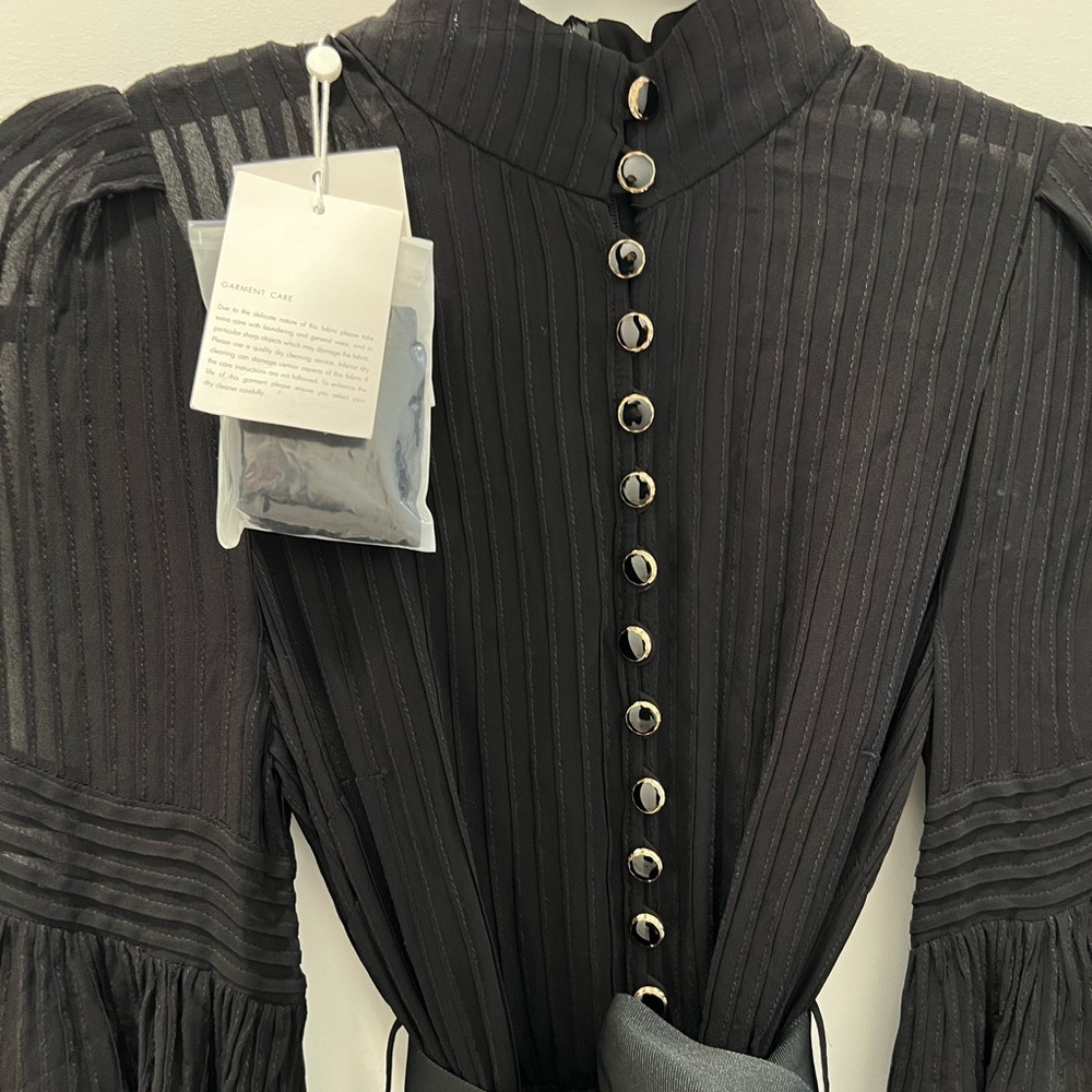 ZIMMERMANN Spliced Mesh Mini Dress US:4 - Picture 10 of 12